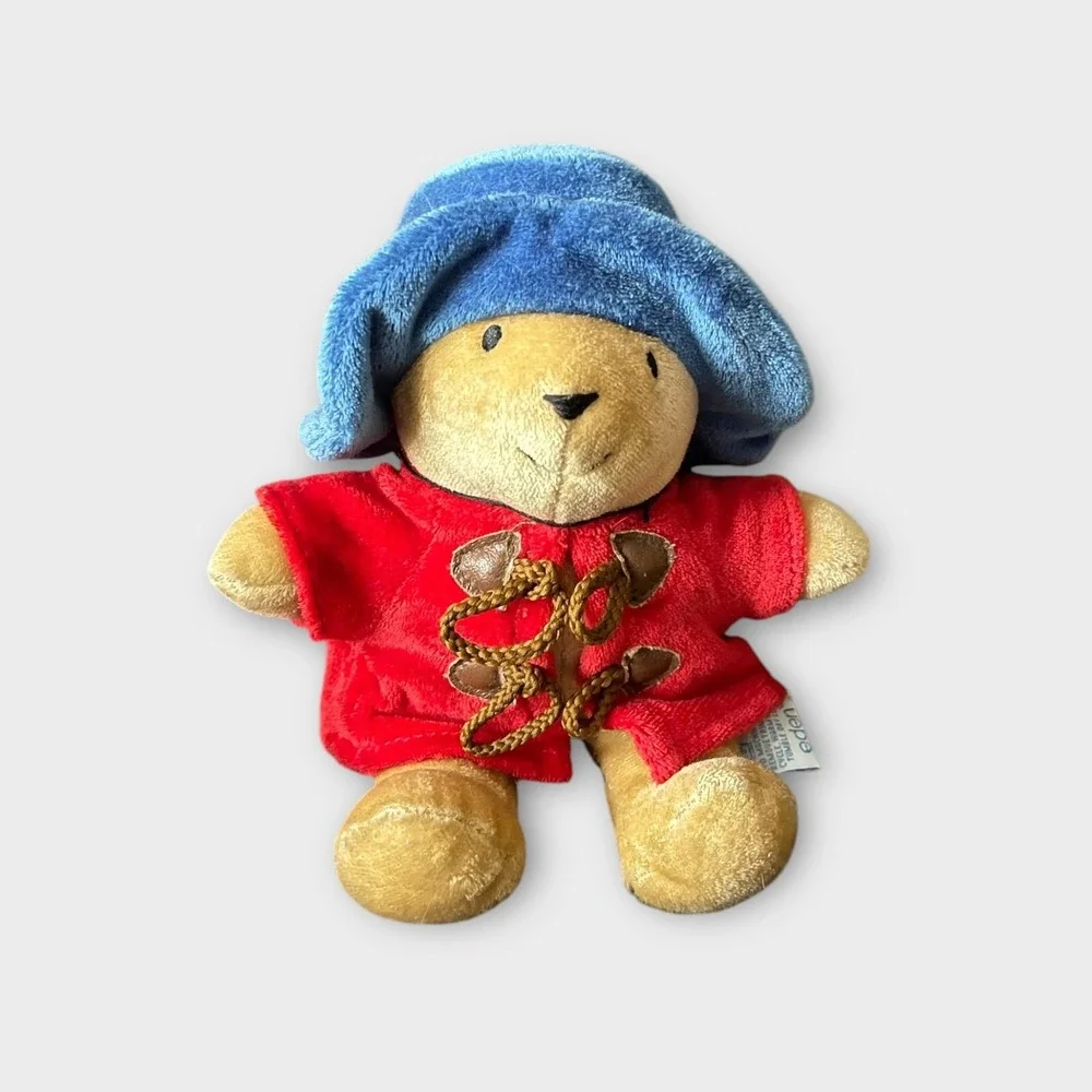 Eden Toys Paddington Bear Plush Stuffed Animal Blue Hat Red Coat‎ 1997 7